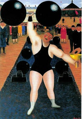 Quadro O atleta da pintora Camille Bombois